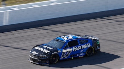Mustang on the track